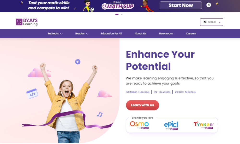 byjus learning platforms