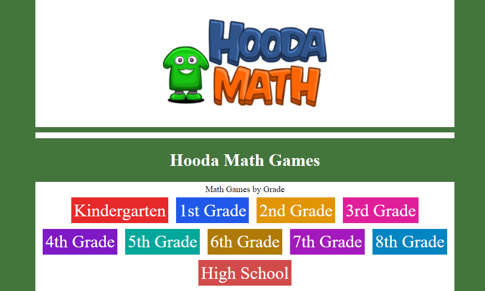 hooda math games