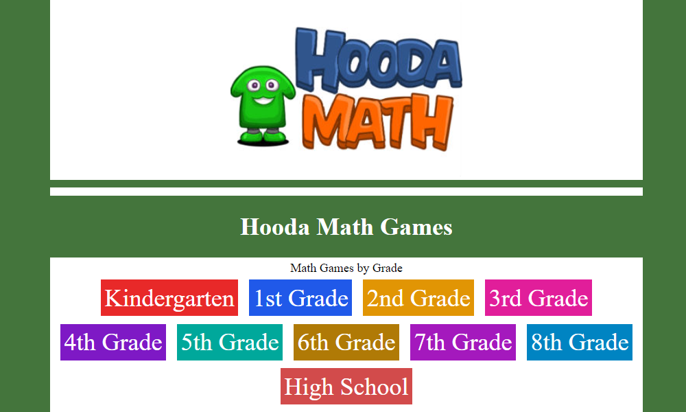 hooda math game